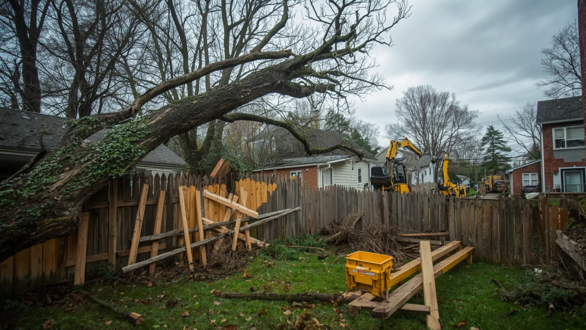 Emergency Tree Removal Service Boston NY for Trees Damaging Backyard Fences and Property Lines