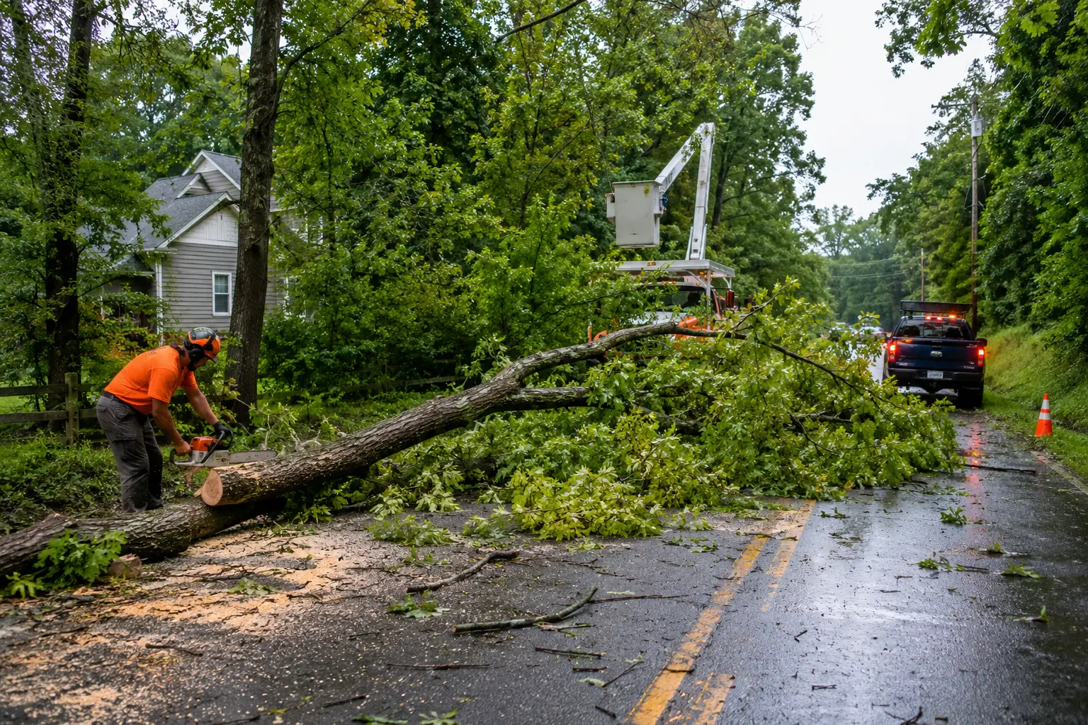 Emergency Tree Removal for Driveways and Blocked Roads in Boston, NY