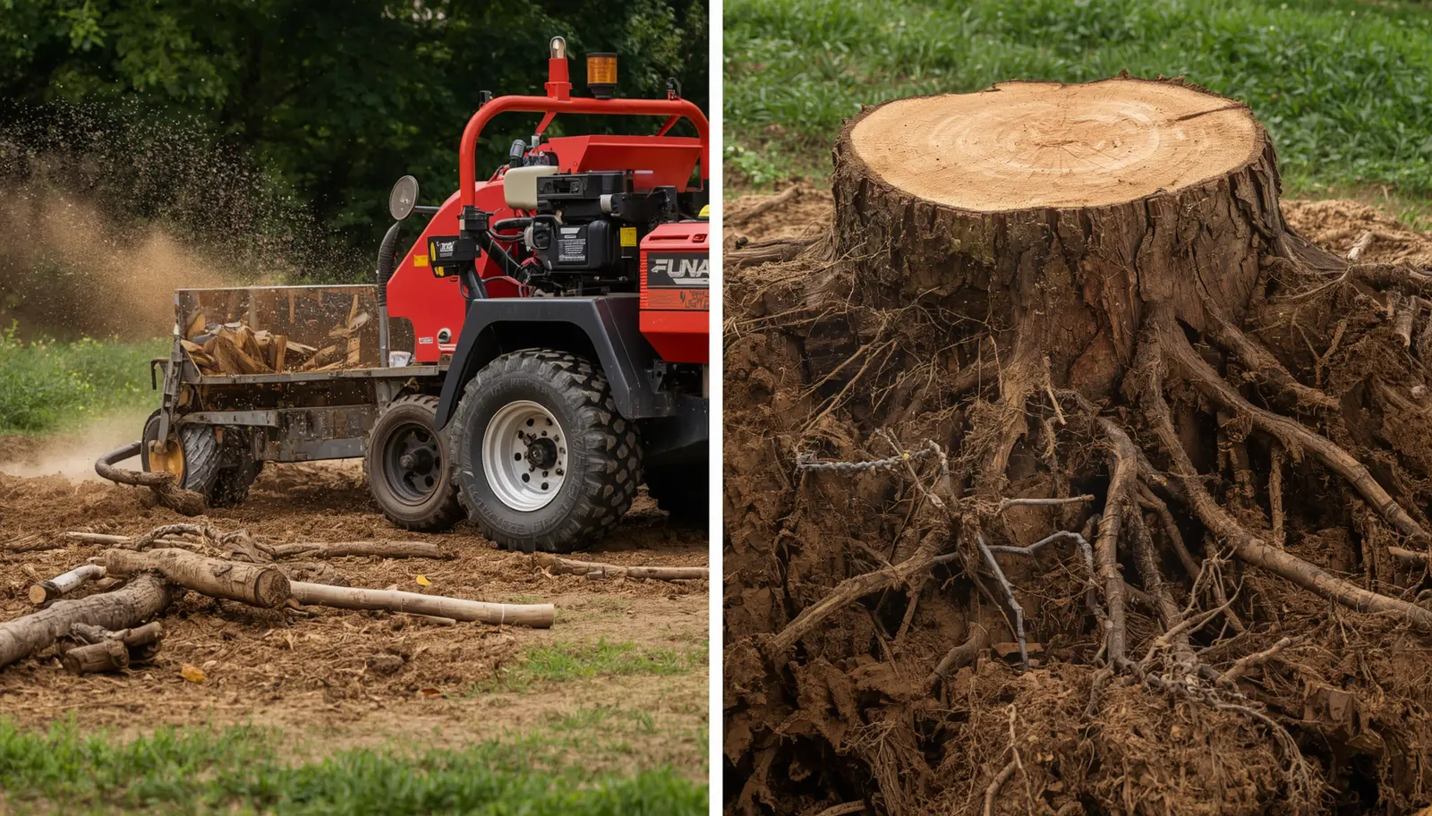 Stump Grinding vs Stump Removal