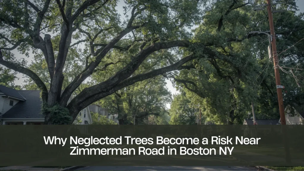 Why Neglected Trees Become a Risk Near Zimmerman Road in Boston NY
